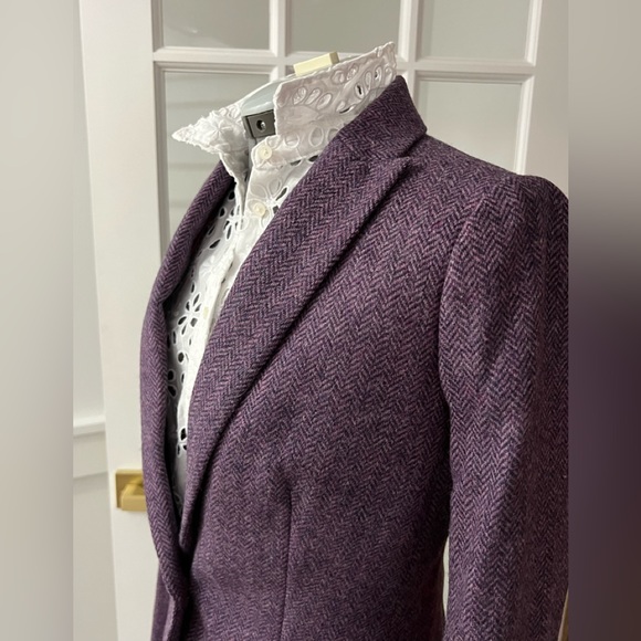 J. Crew Jackets & Blazers - Best Price New Herringbone Chevron Parke Wool Blazer lavender luxury wool